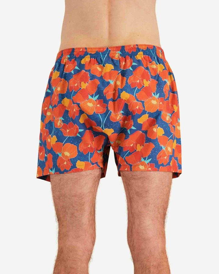 Mens boxer shorts - Blue orange Empire