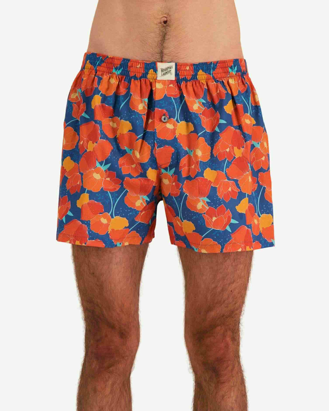 Mens boxer shorts - Blue orange Empire