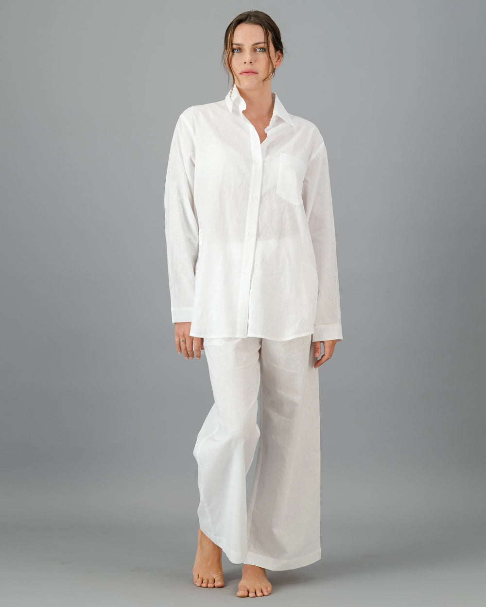 linen shirt womens white