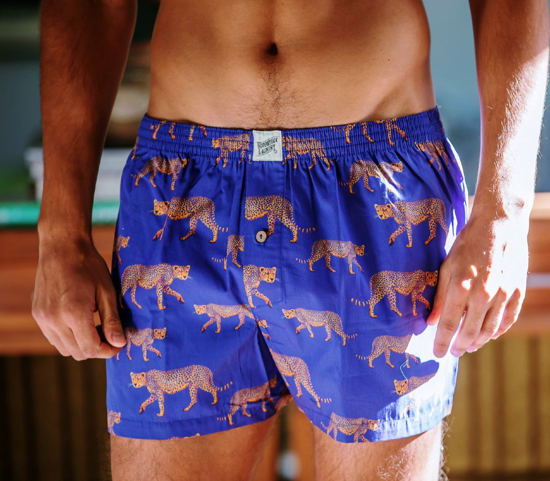 Loose fit boxer shorts