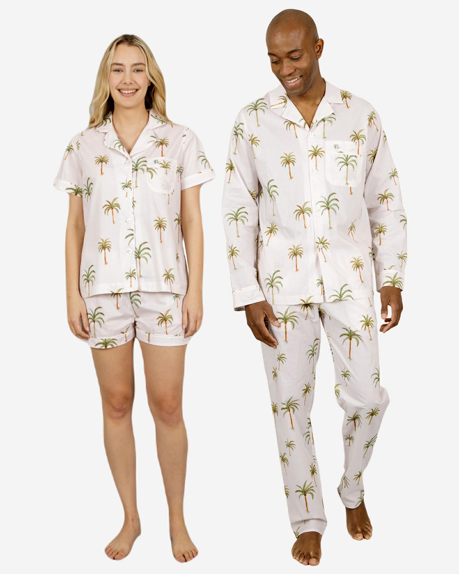 Matching Pyjamas & Short PJs - Palm Beach