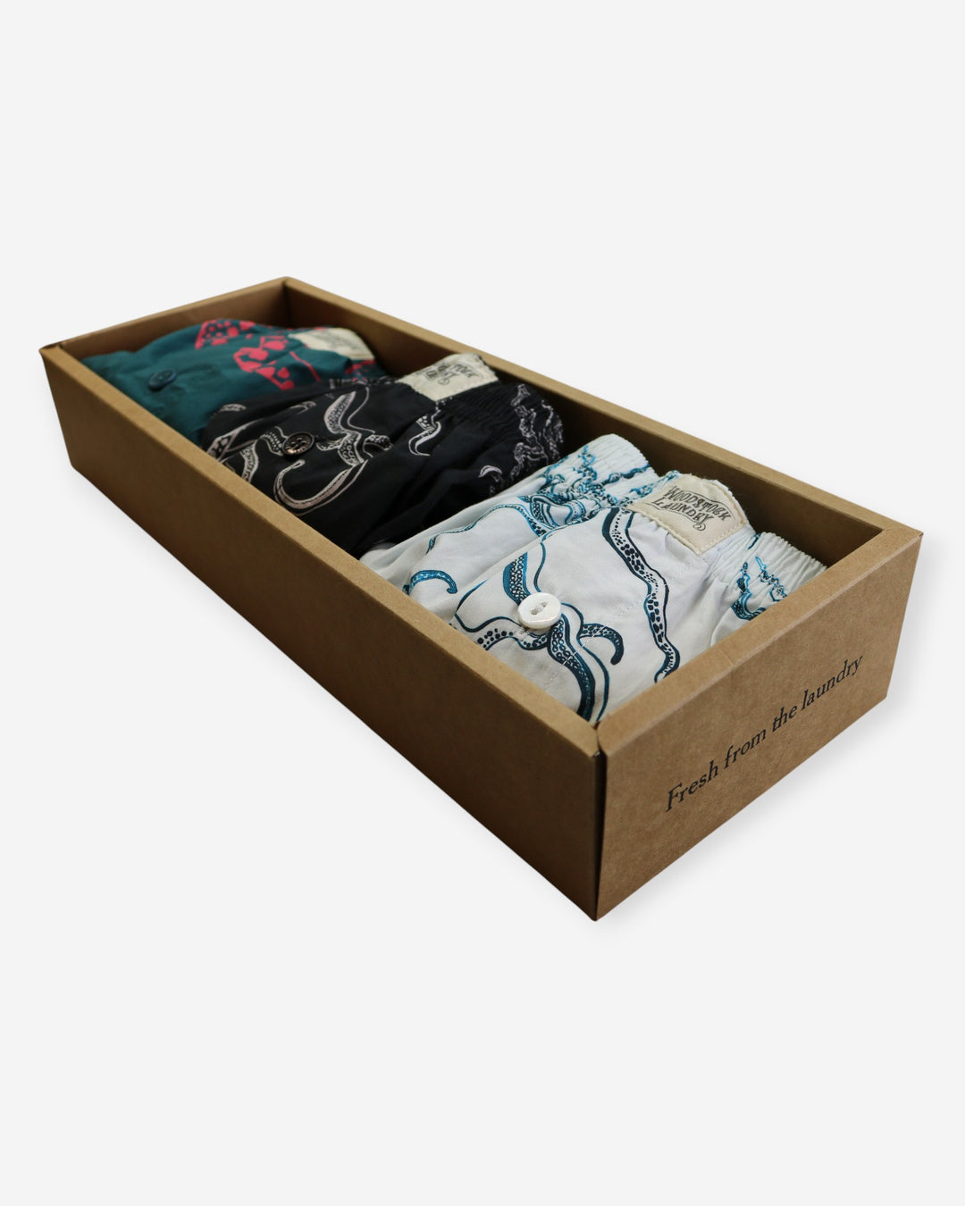 Mens 3-pack boxers octopus