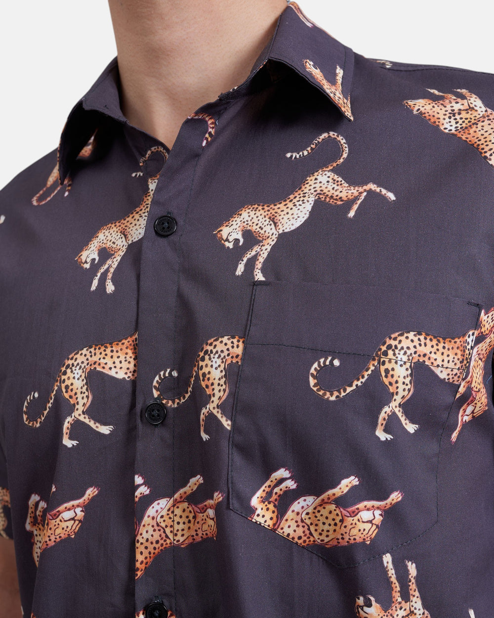 Mens black summer shirt