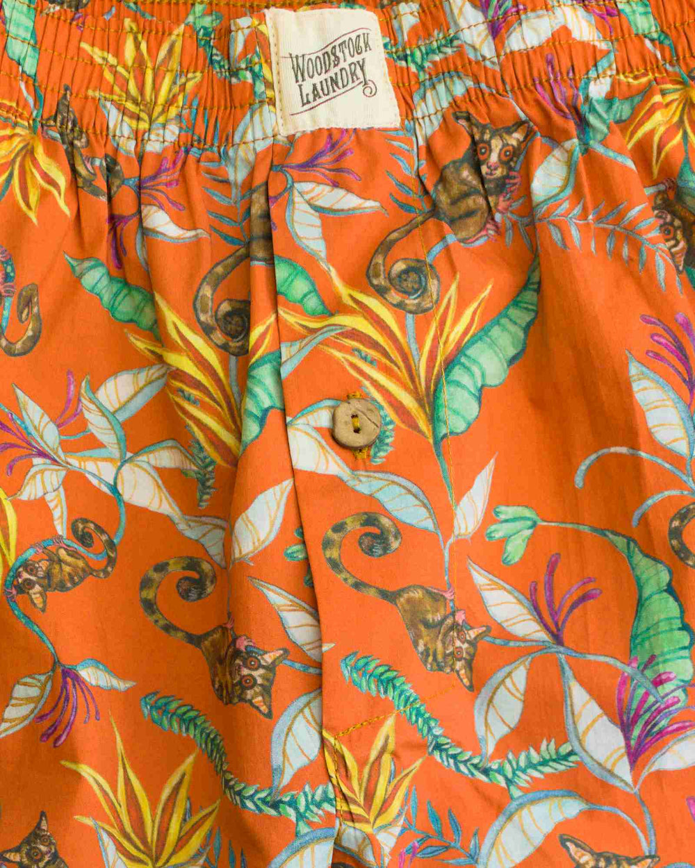 Orange boxer shorts