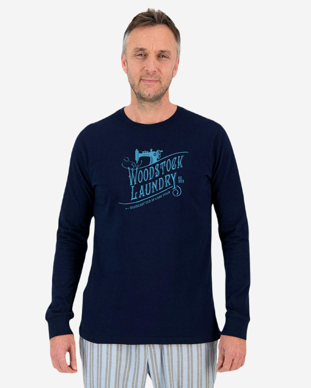 Mens t-shirts navy blue long sleeve