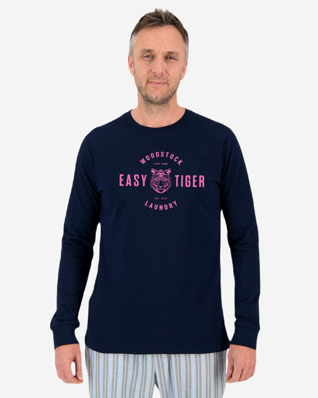 Mens t-shirts navy blue long sleeve