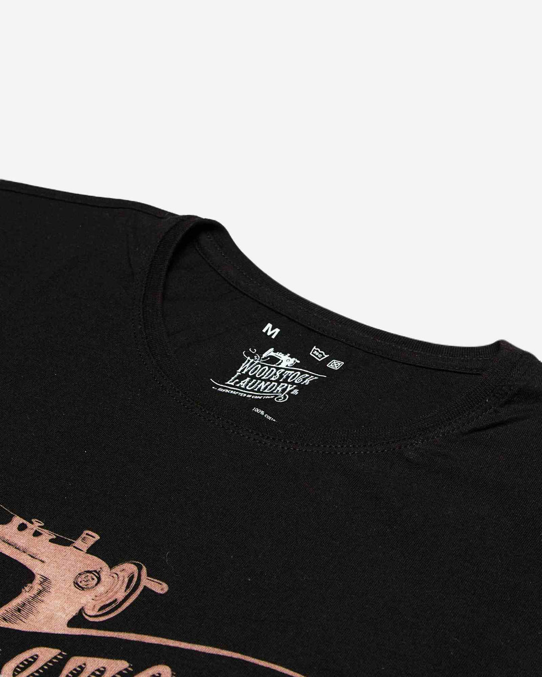 Mens black t-shirt with logo