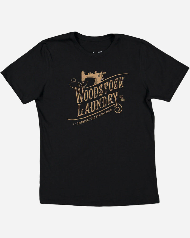 Mens black t-shirt with logo