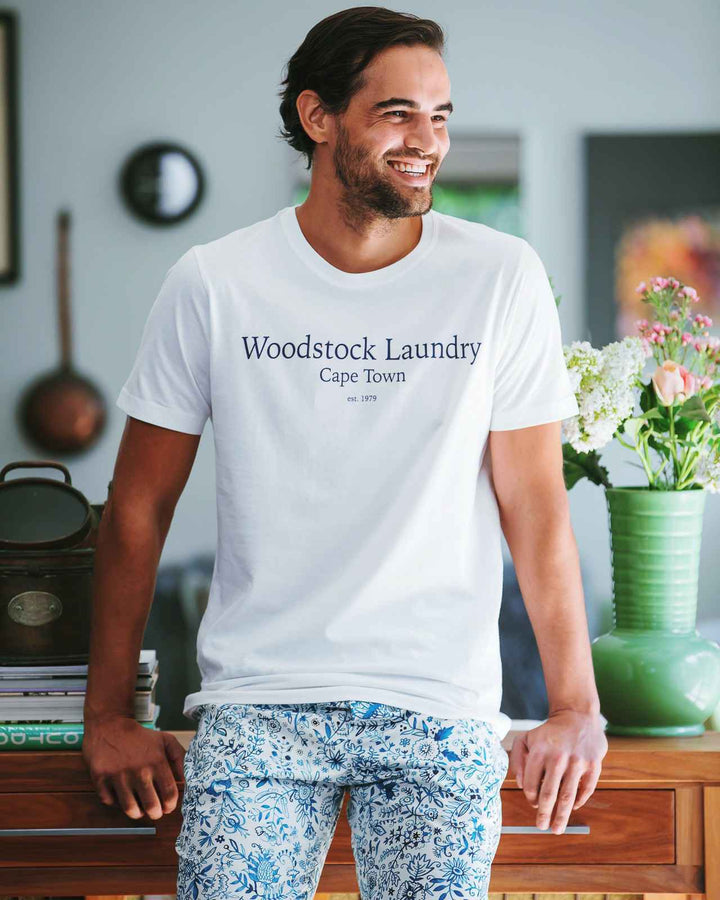 Mens white t-shirt with typo