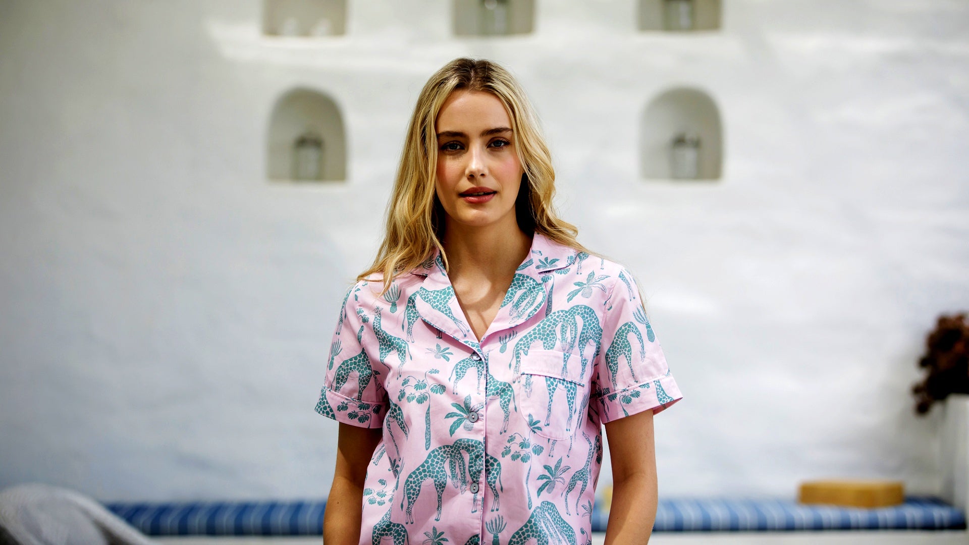 Rosa pyjamas dam