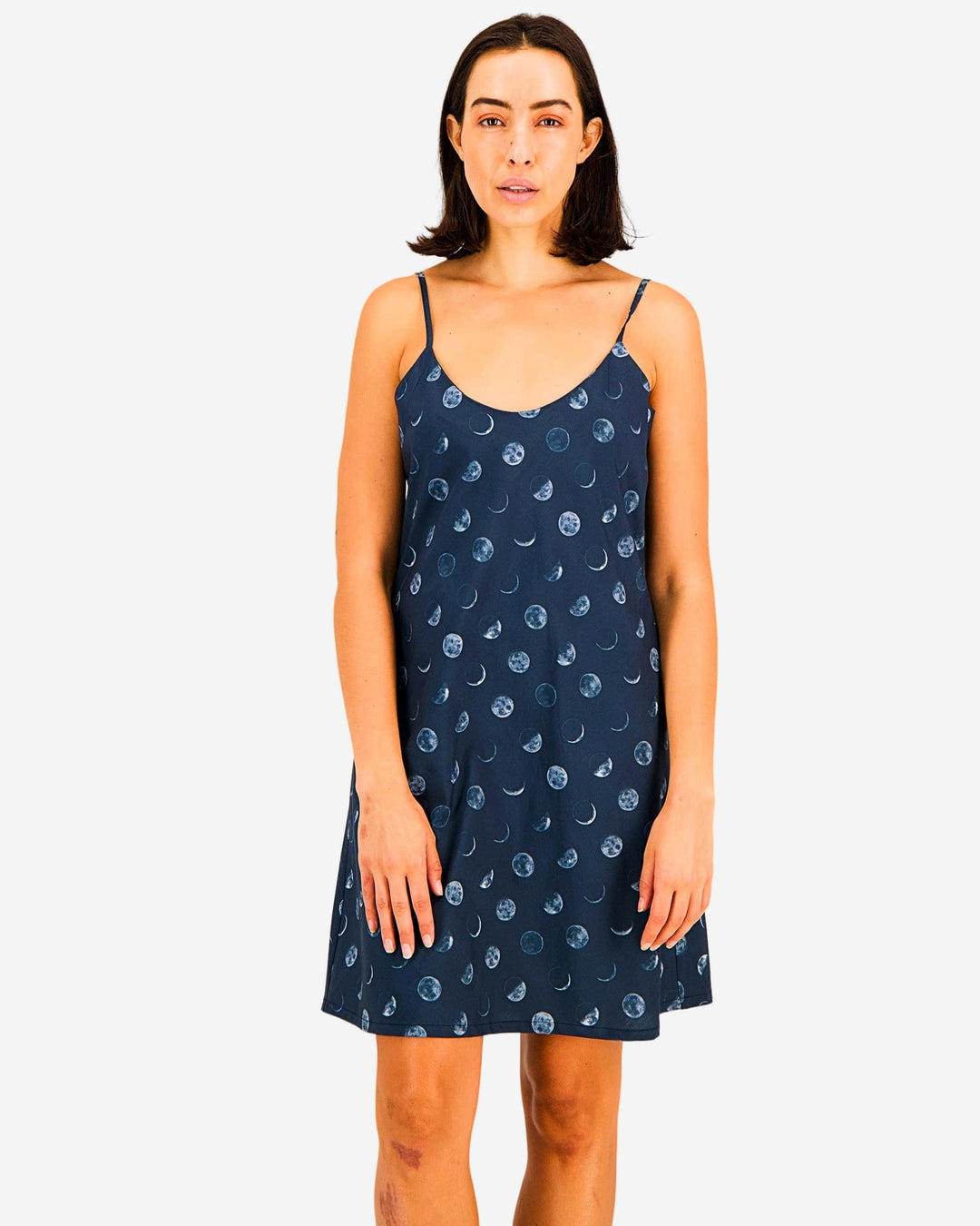 Womens cotton nighty - Blue Moons