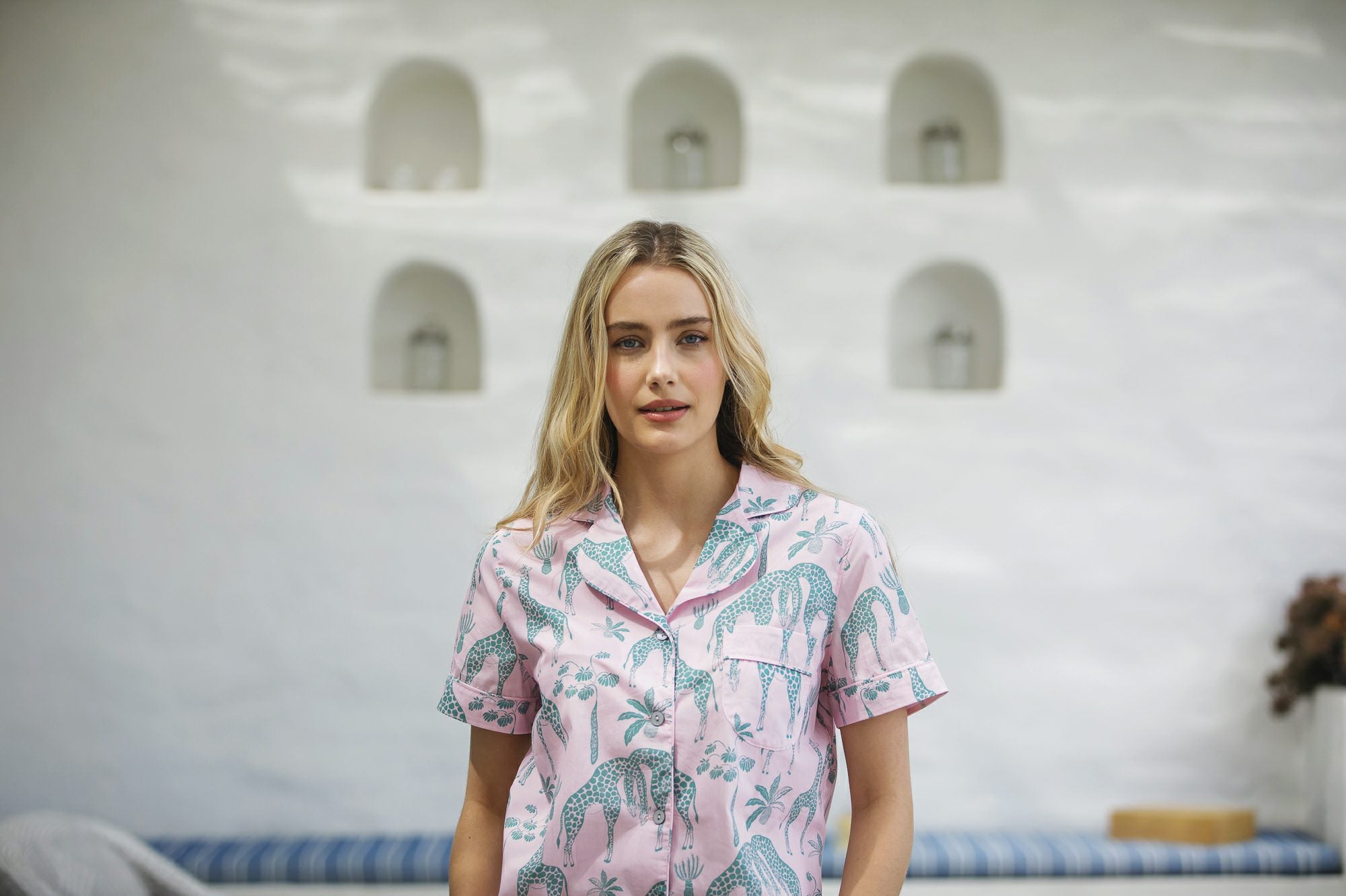 Womens pink short pjs