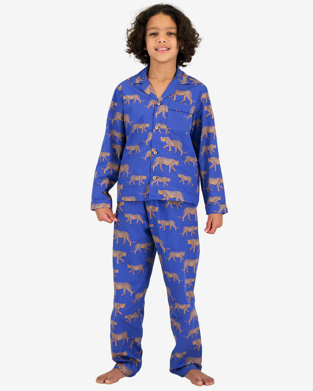 Boys pyjamas - Blue Cheetah