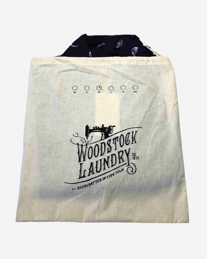 Womens dressing gown - blue moons