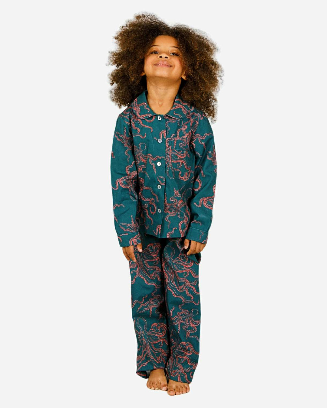 Girls pyjamas - Octopus Pink