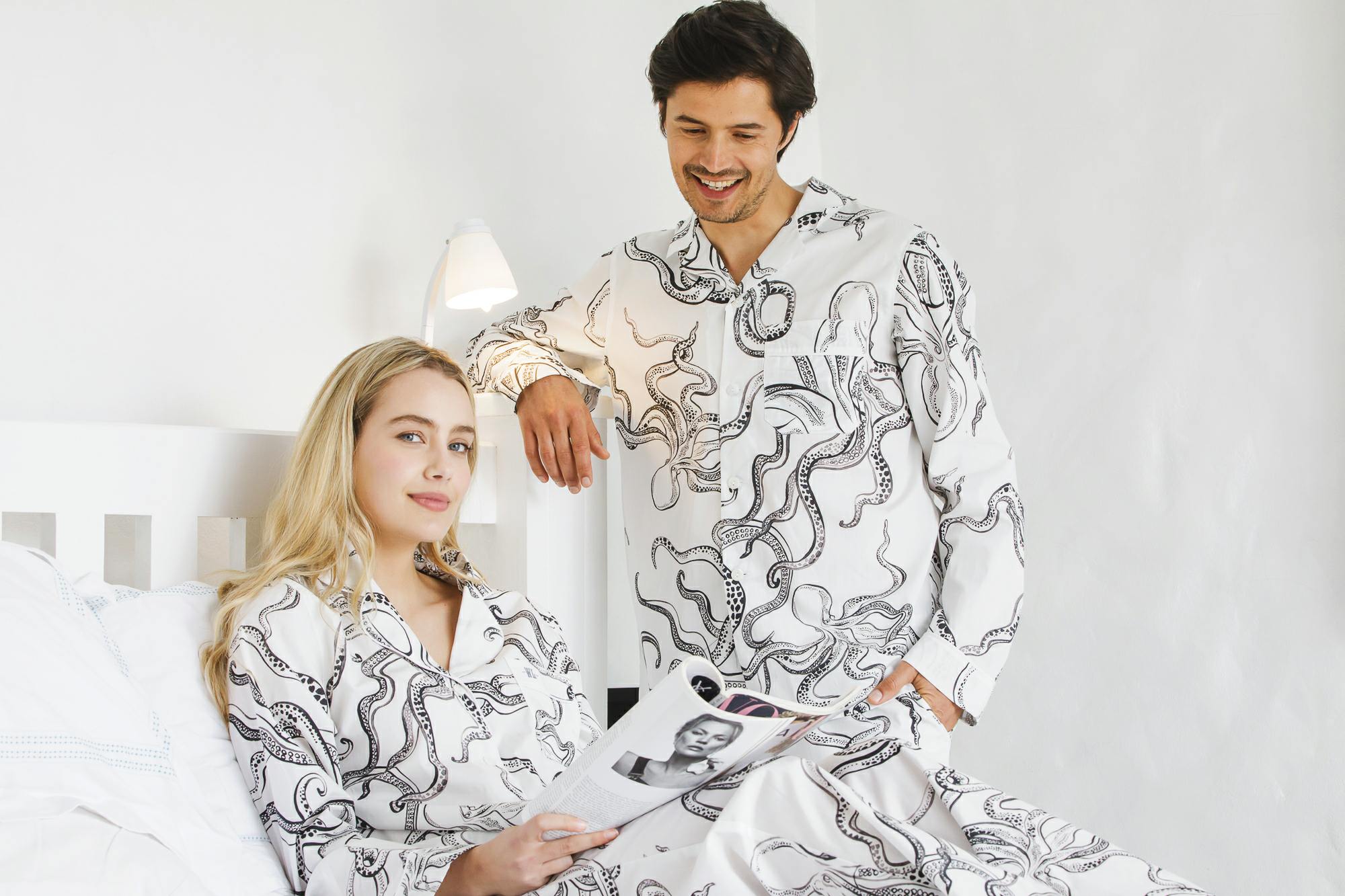 Matching pyjamas men and women