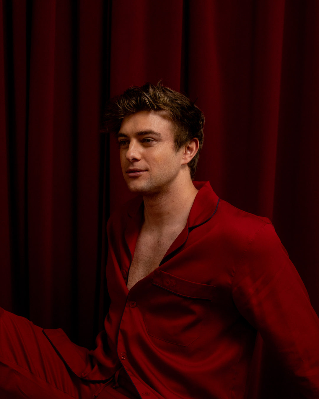 Men's Pyjamas - Red Tencel