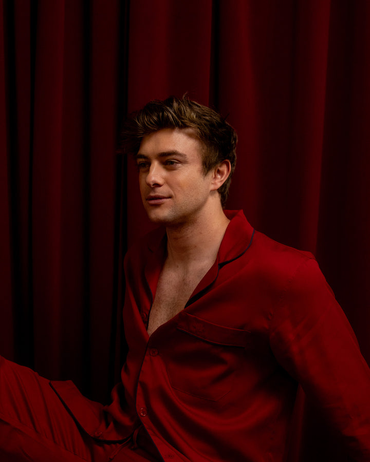 Men's Pyjamas - Red Tencel