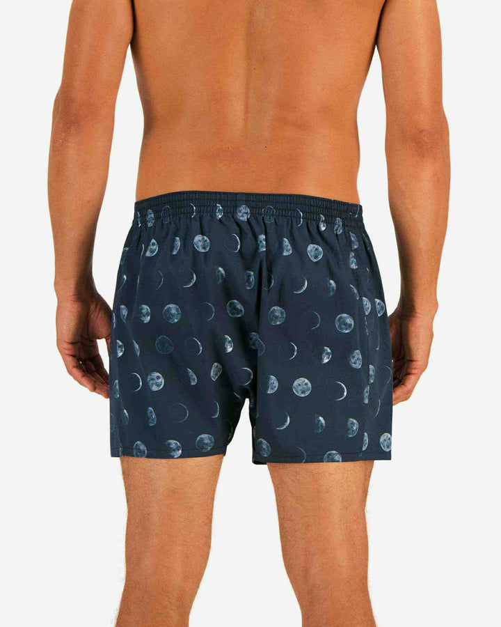 Mens boxer shorts - Blue moons