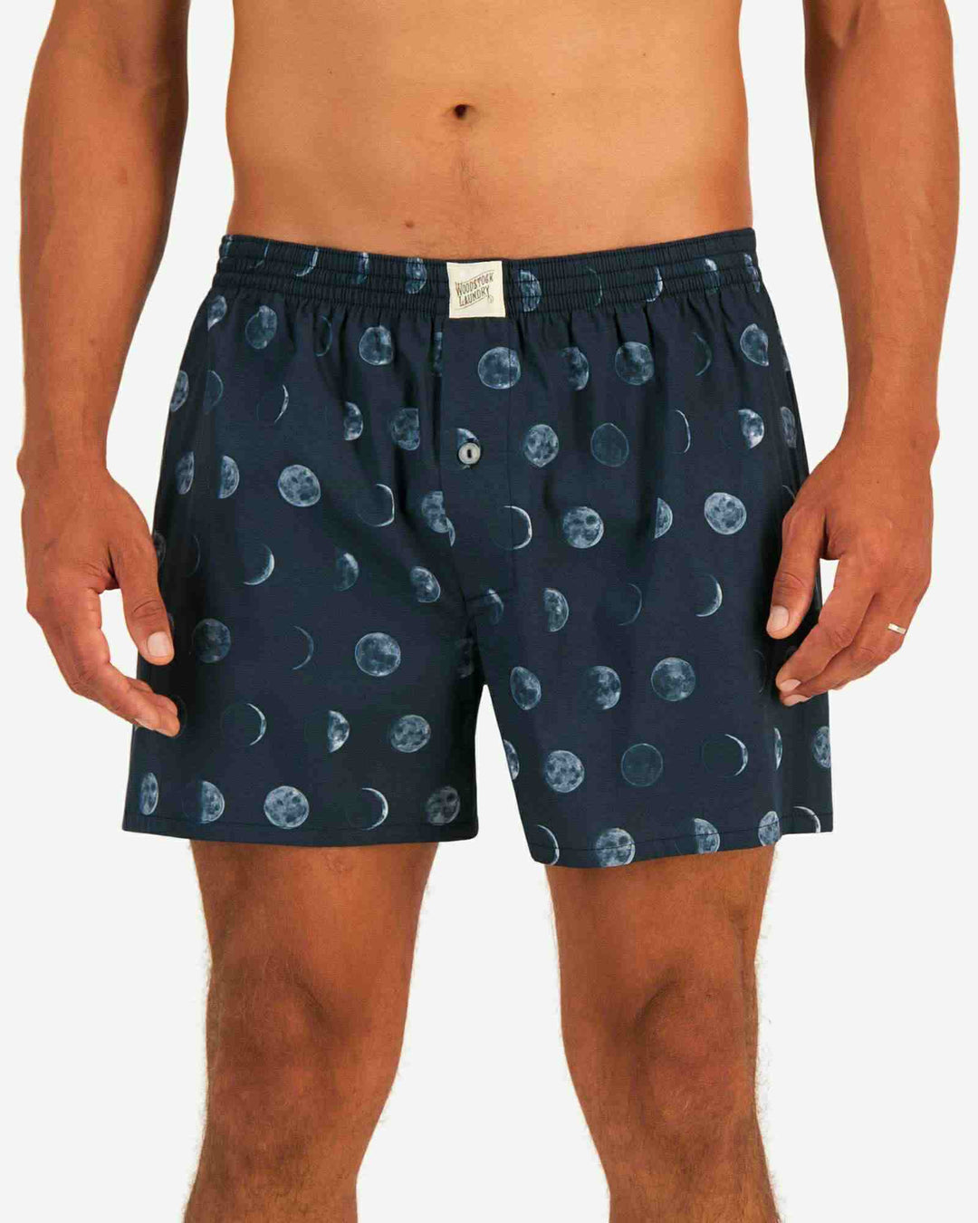 Mens boxer shorts - Blue moons