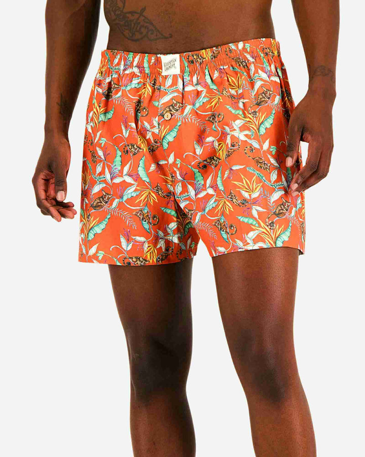 Mens boxer shorts - Orange Nag Apies