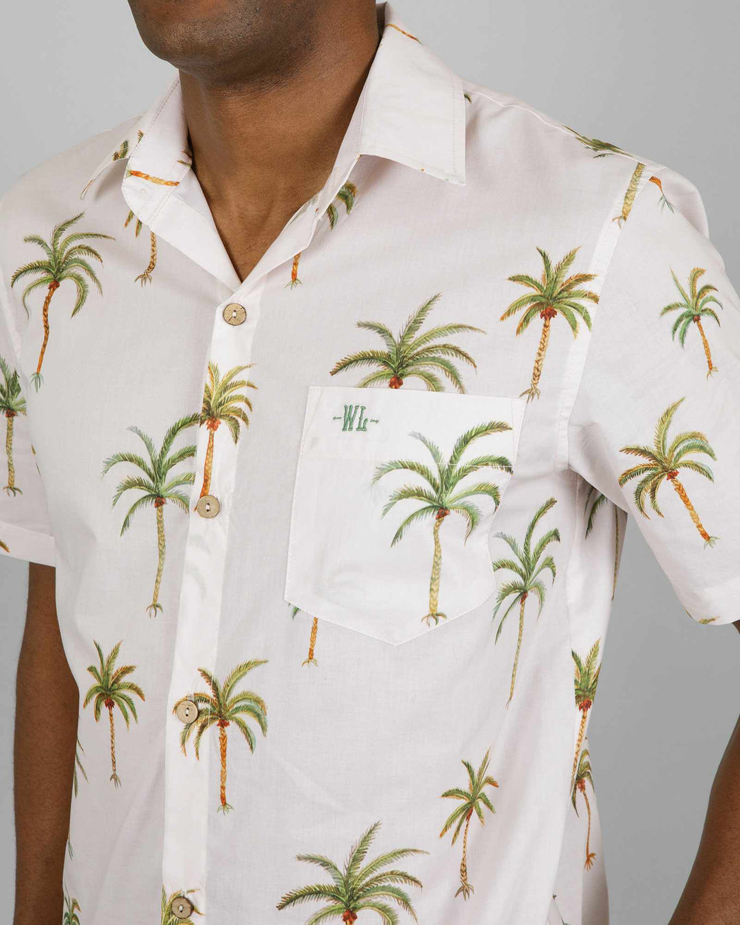 Men's Beige Summer Shirt - Palm Beach