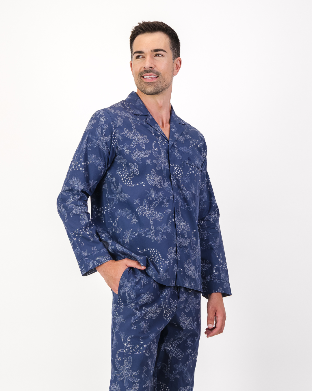 Pyjamas Herr – Tropical Leopard