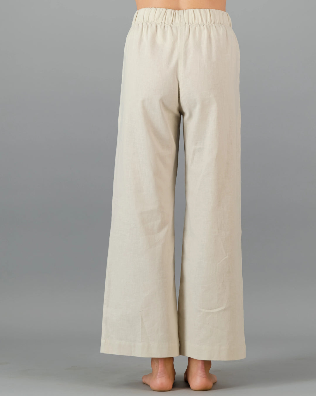 Beige linen trousers ladies