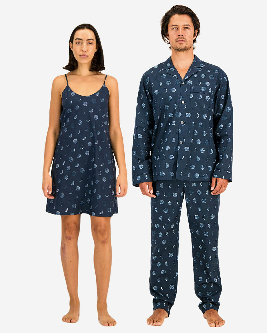 Blaue Partner Pyjama