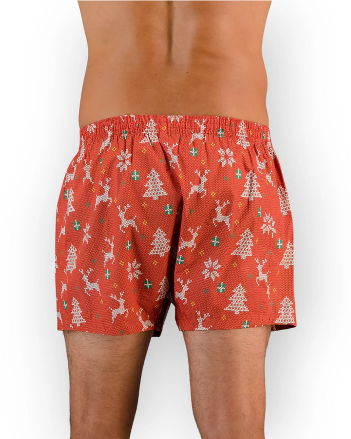 Christmas red boxers for men