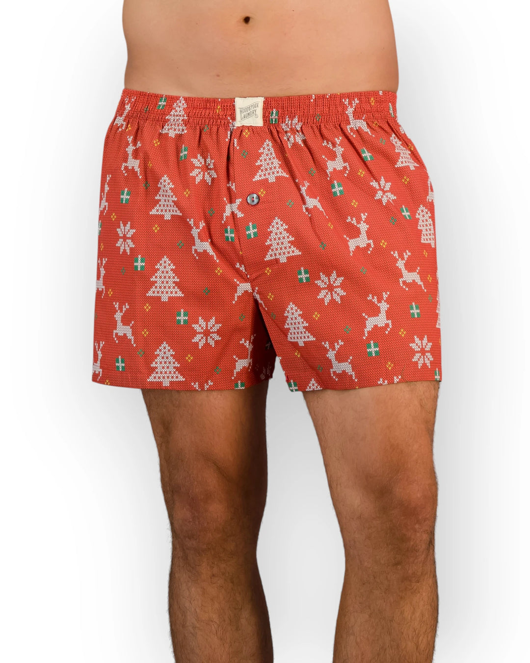 Christmas red boxers for men