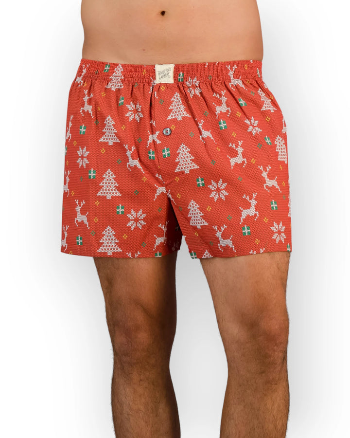 Christmas red boxers for men