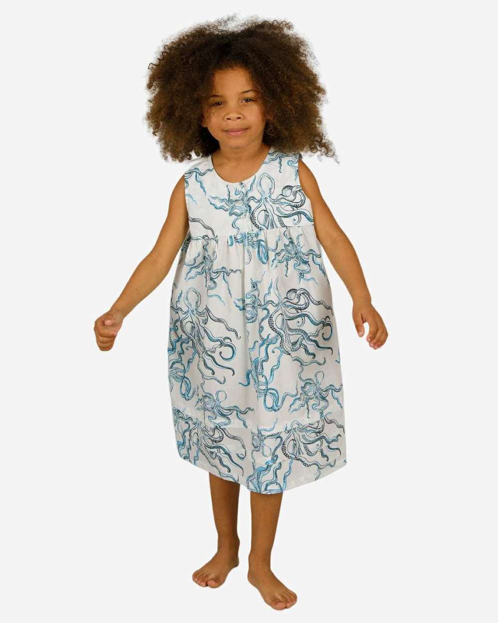 Girls nighty - Octopus Indigo
