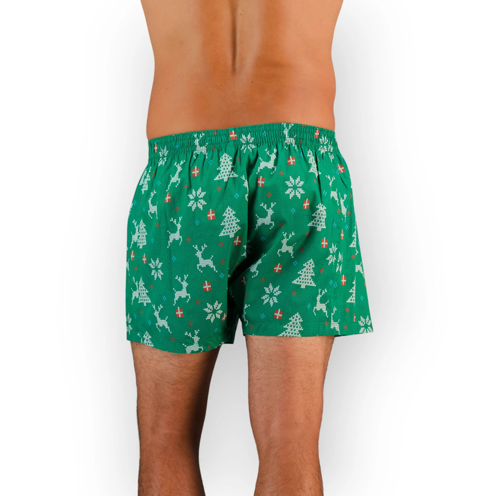 Green Christmas Boxers for men