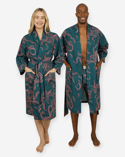 Kimono - Octopus Pink