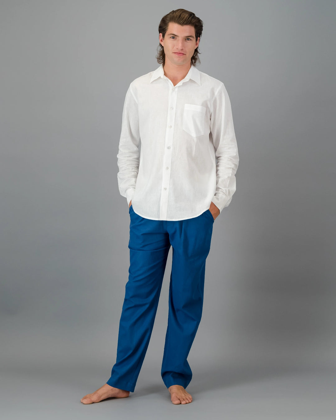 linen white shirt mens