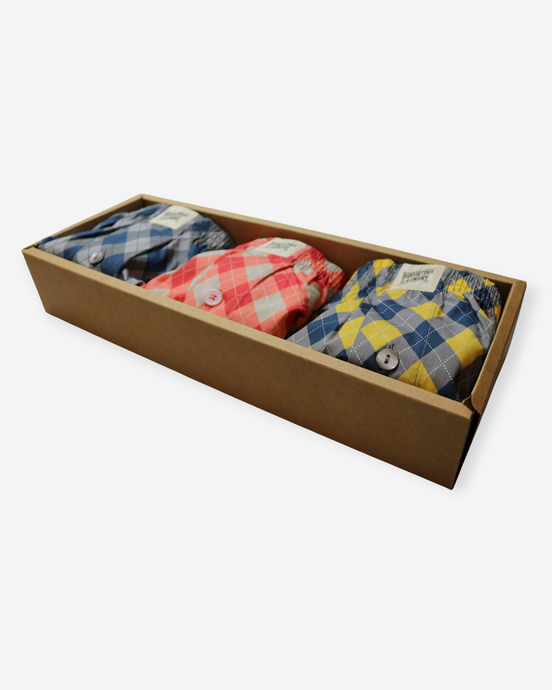 Mens 3-pack boxers argyle