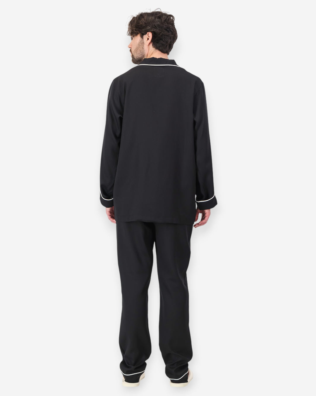 Mens black pyjamas tencel