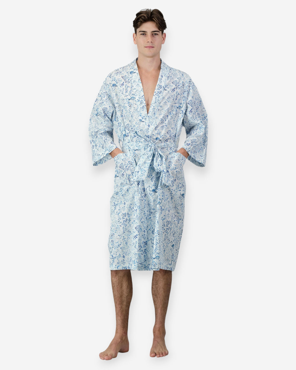 Mens blue kimono