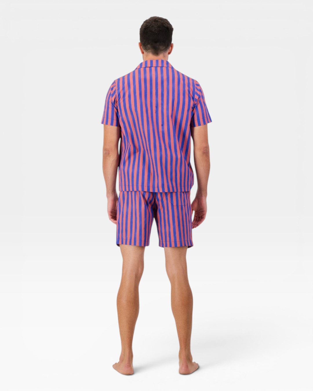 Herren-Kurzarm-Schlafanzug – Harbour Stripes