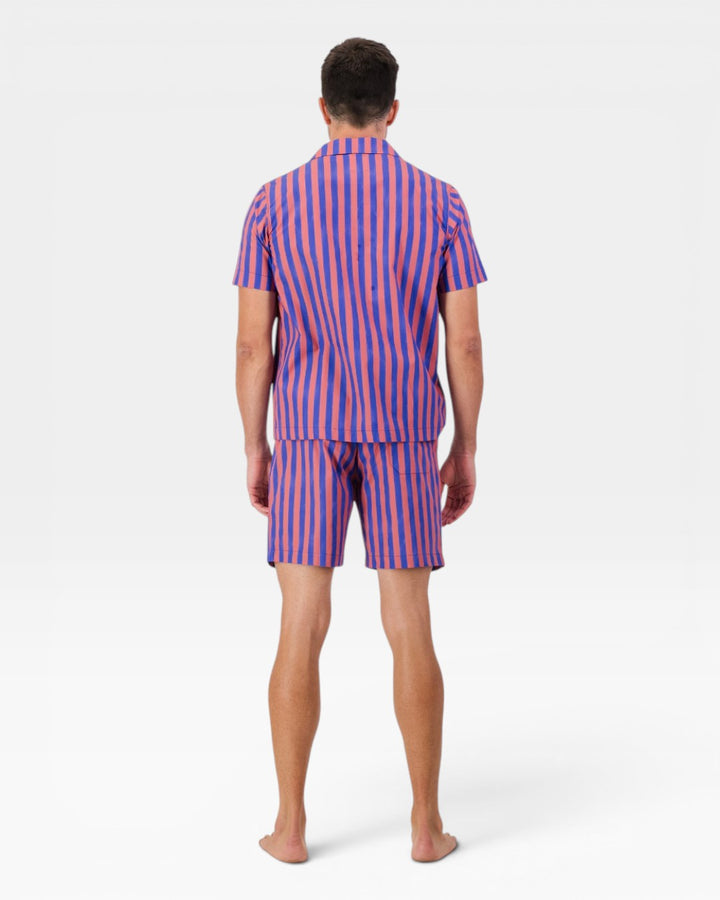 Herren-Kurzarm-Schlafanzug – Harbour Stripes