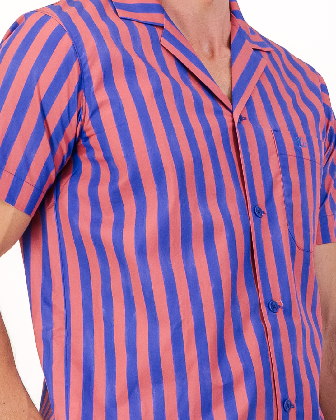 Herren-Kurzarm-Schlafanzug – Harbour Stripes