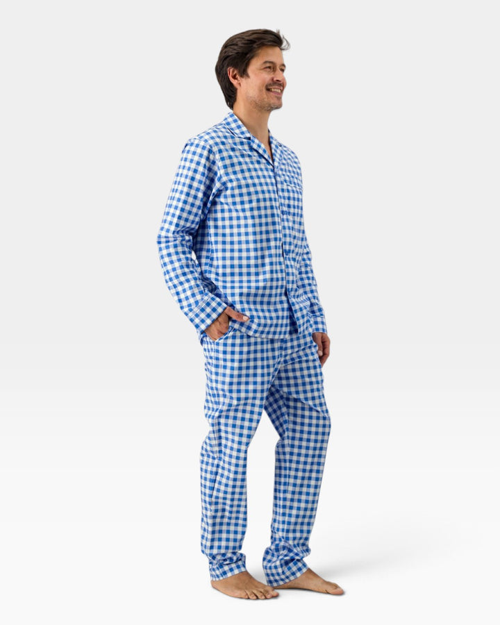 Men's pyjamas – Blue Gingham