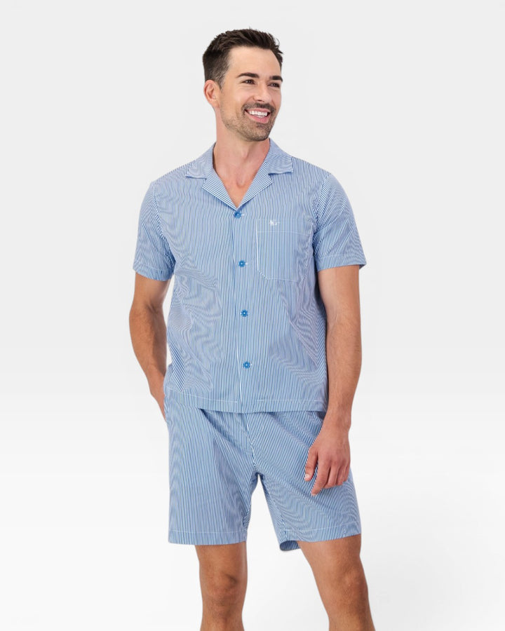 Men's short pyjamas – Harbour Stripes