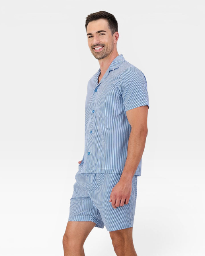 Men's short pyjamas – Harbour Stripes