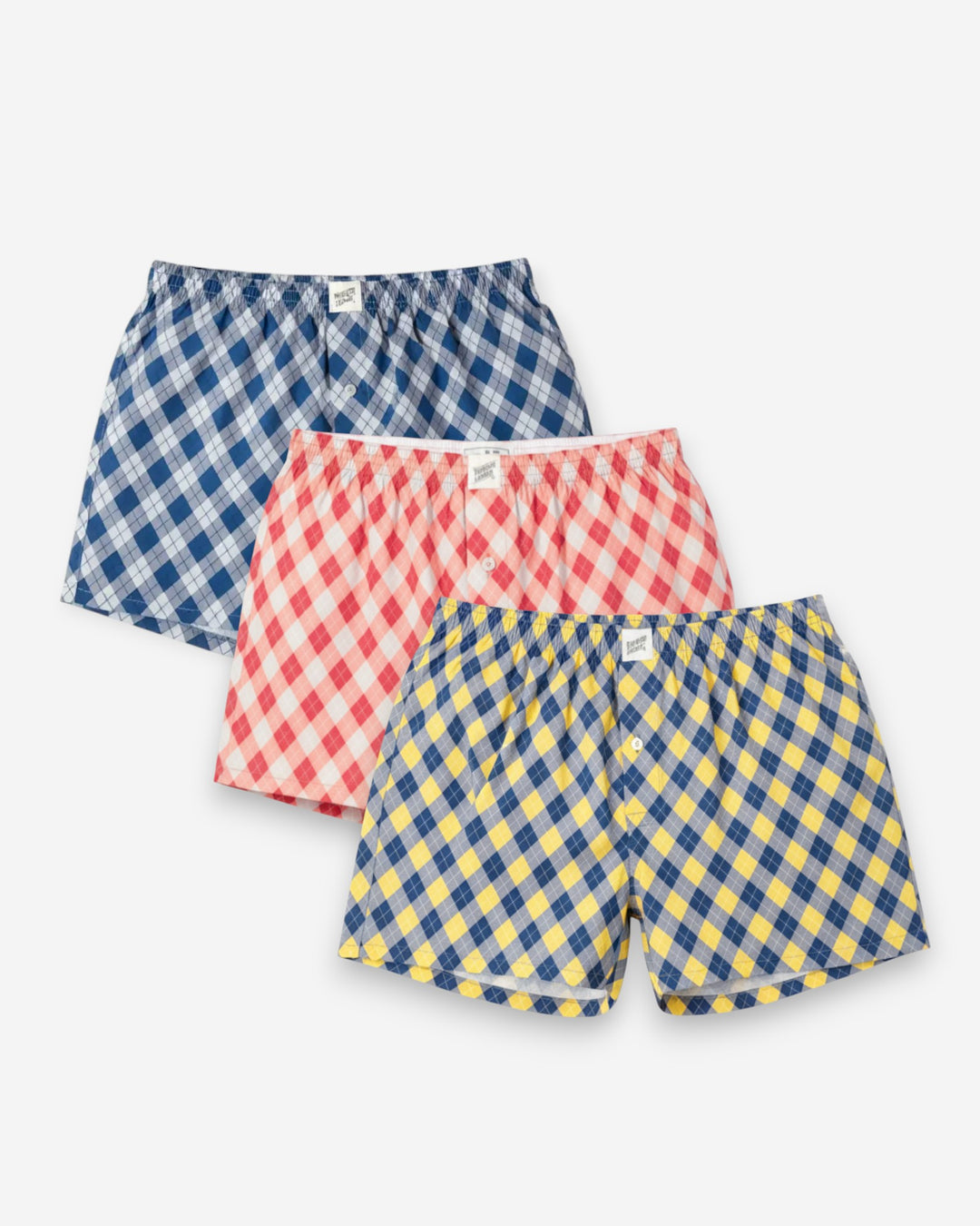 3-pack boxers Argyle