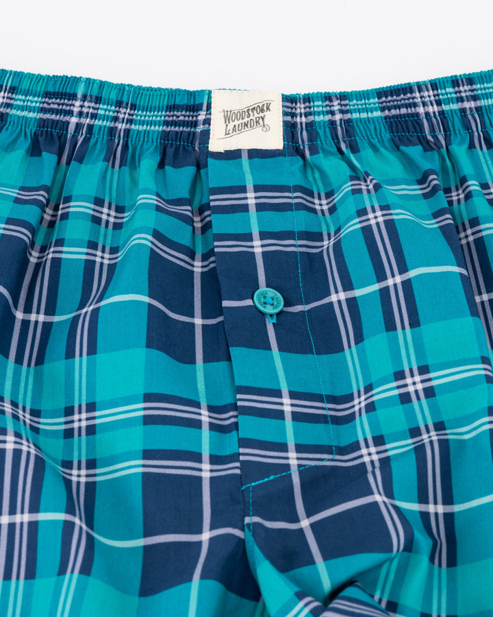 Men's Boxer Shorts - Billy Navy Green