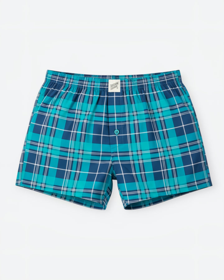 Men's Boxer Shorts - Billy Navy Green