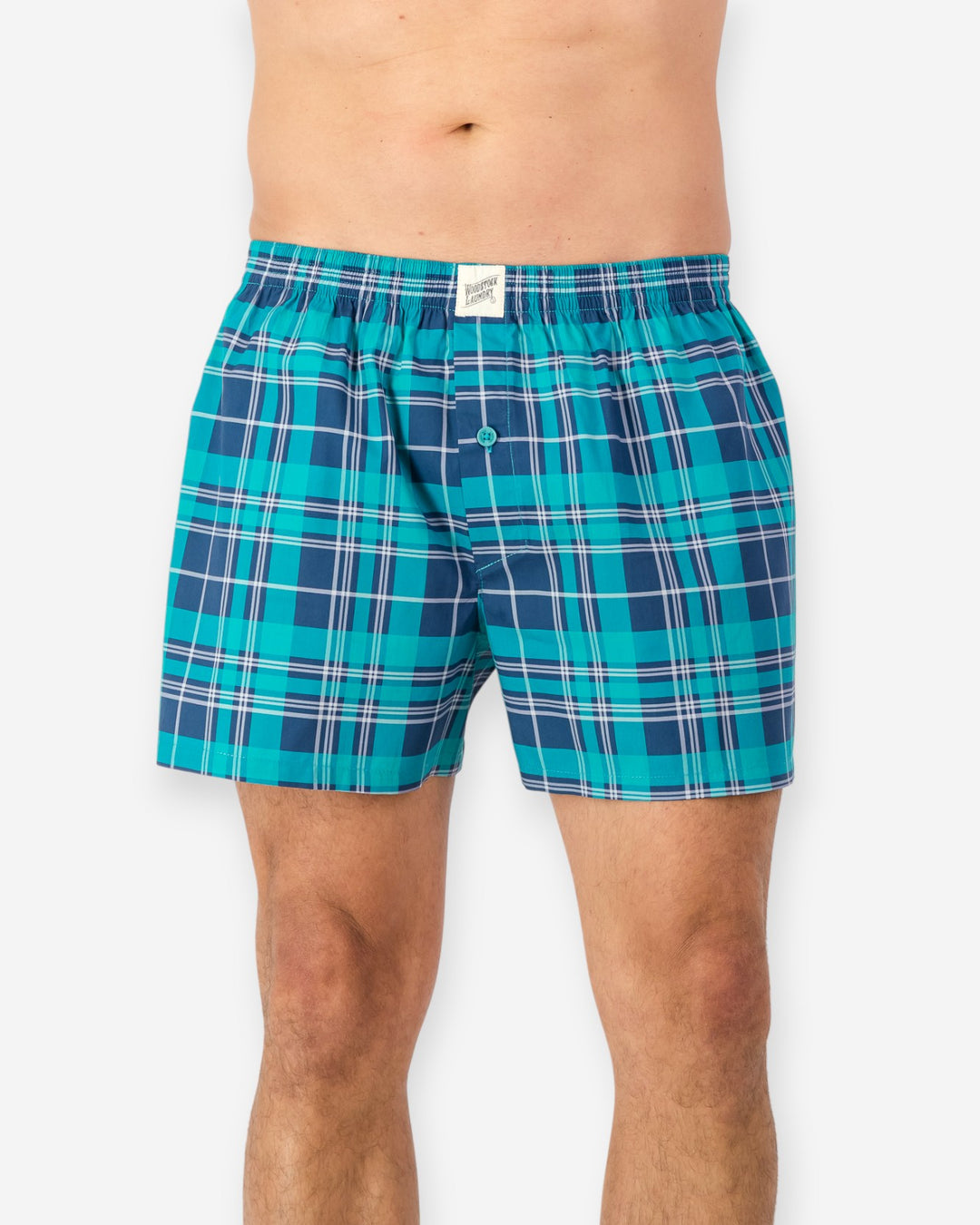 Men's Boxer Shorts - Billy Navy Green