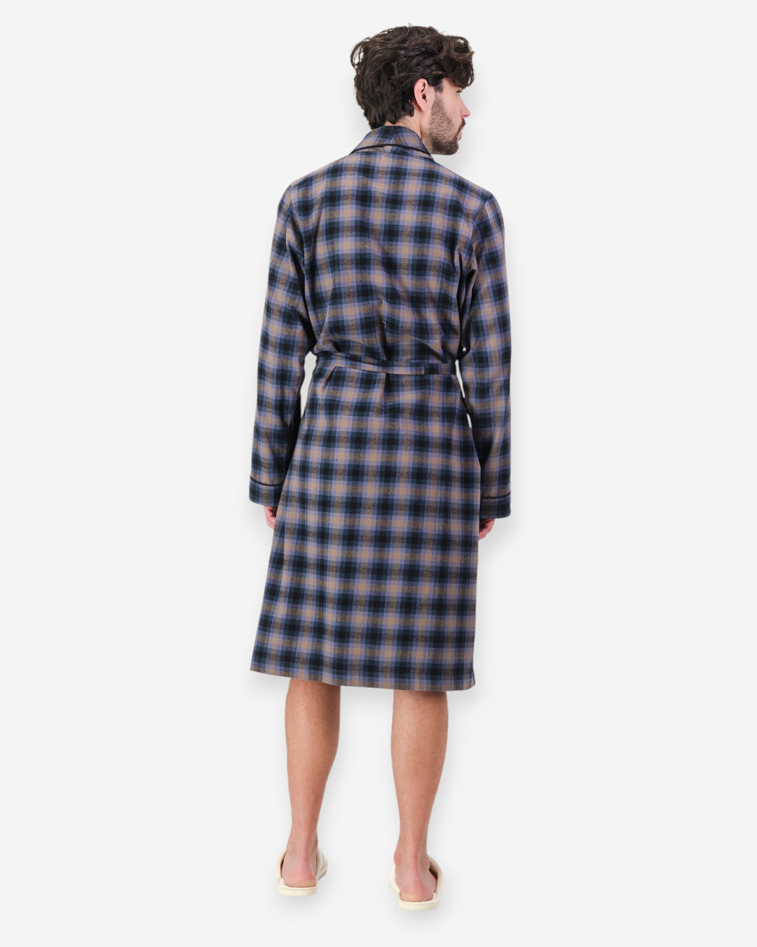 Men's Flannel Dressing Gown - Yorke